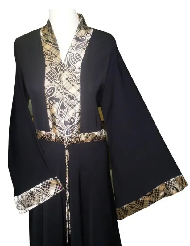 Picture of Radhe Designer Black Georgette Kaftan Dress for Women - F4805