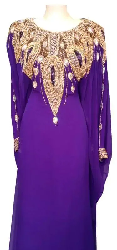 Picture of Radhe Designer Blue Georgette Kaftan Dress for Women - F4817