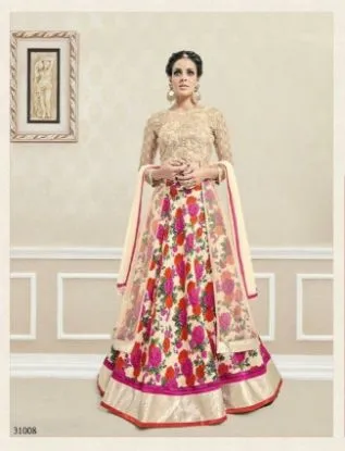 Picture of indian bollywood party wear lengha choli pakistani firo