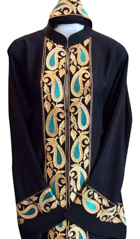 Picture of Multicolor Georgette Modest Dress for Women - Floral Formal Occasion Style
