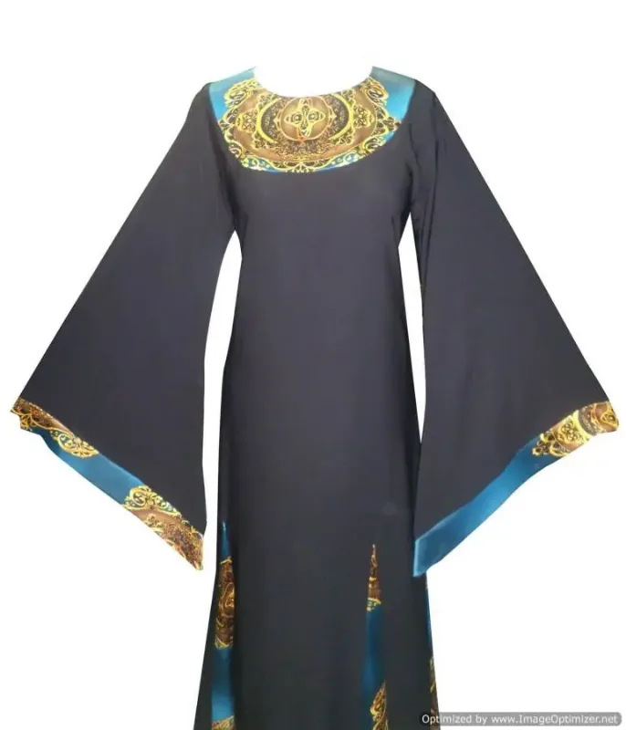 Picture of Radhe Designer Black Georgette Kaftan Dress for Women - F4907
