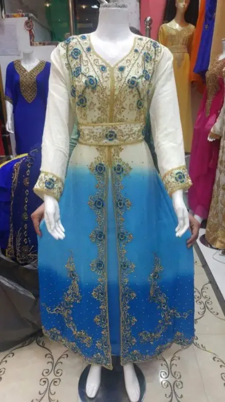 Picture of Radhe Designer Multicolor Georgette Kaftan Dress for Women - F4899