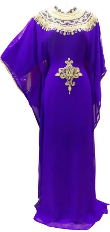 Picture of Radhe Designer Multicolor Georgette Kaftan Dress for Women - F9170