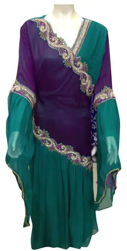 Picture of Radhe Designer Multicolor Georgette Kaftan Dress for Women - F4825