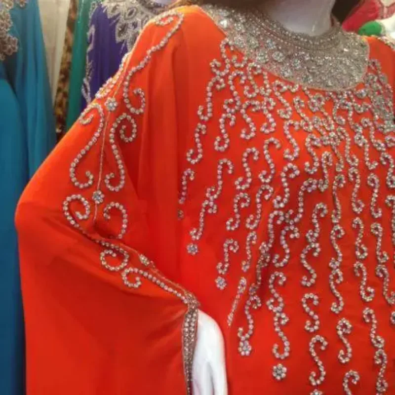 Picture of Radhe Designer Multicolor Georgette Kaftan Dress for Women - F10447