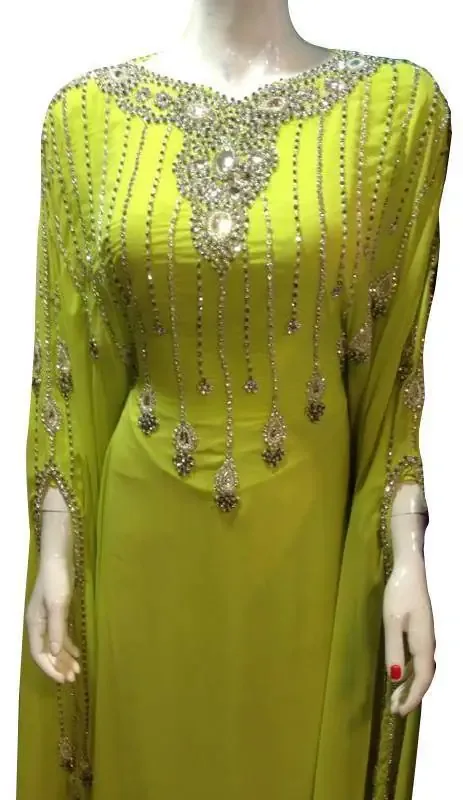 Picture of Radhe Designer Multicolor Georgette Kaftan Dress for Women - F9385
