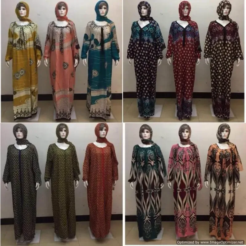Picture of Radhe Designer Multicolor Cotton Kaftan Dress for Women - F2267