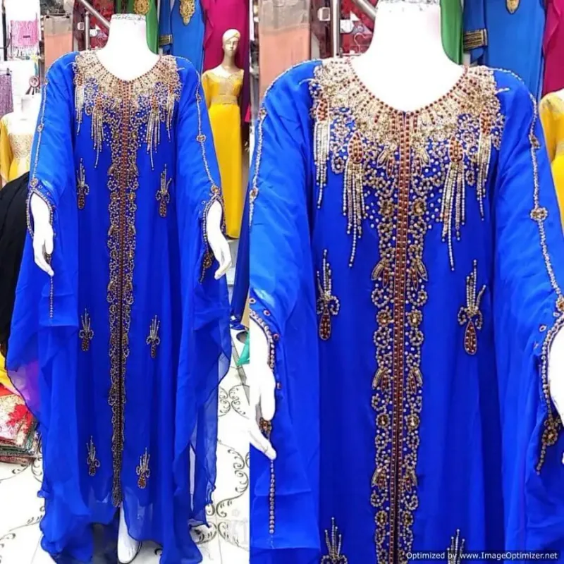Picture of Radhe Designer Multicolor Georgette Kaftan Dress for Women - F2999