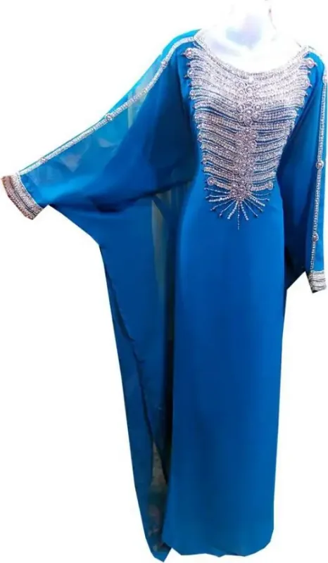 Picture of Radhe Designer Multicolor Georgette Kaftan Dress for Women - F7960