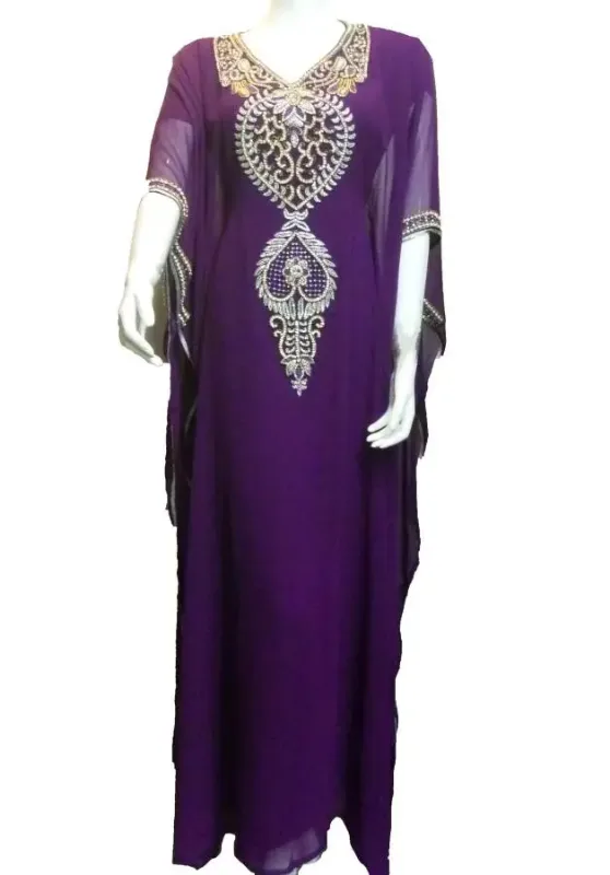 Picture of Radhe Designer Multicolor Cotton Kaftan Dress for Women - F10633