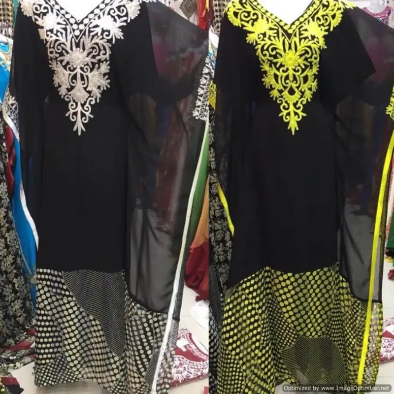 Picture of Radhe Designer Multicolor Cotton Kaftan Dress for Women - F2249
