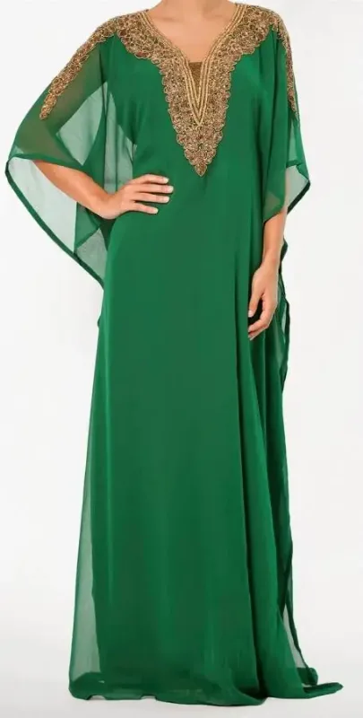 Picture of Radhe Designer Multicolor Cotton Kaftan Dress for Women - F10636