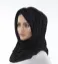 Picture of Black Cotton Kaftan Dress for Women - Printed Classic Draped Style