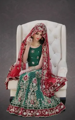 Picture of lehenga choli bollywood party wear wedding traditional,