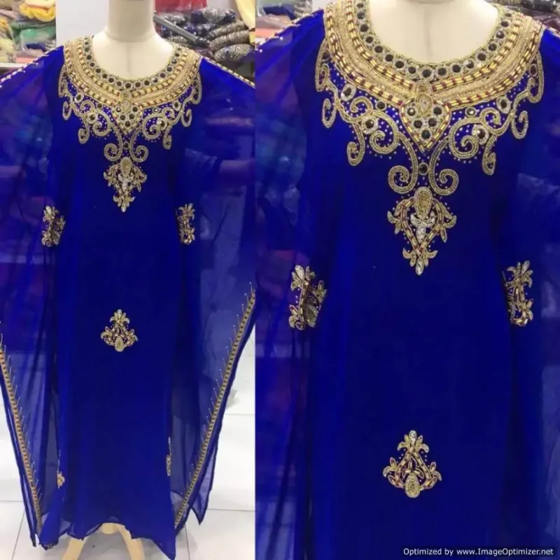 Picture of Radhe Designer Multicolor Georgette Kaftan Dress for Women - F2230