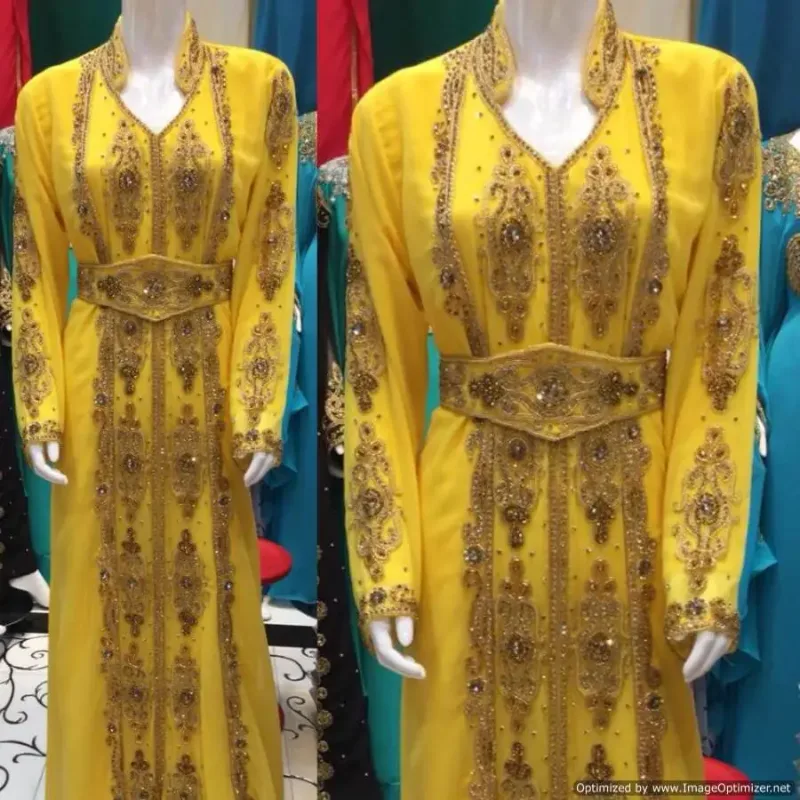 Picture of Radhe Designer Multicolor Georgette Kaftan Dress for Women - F2218