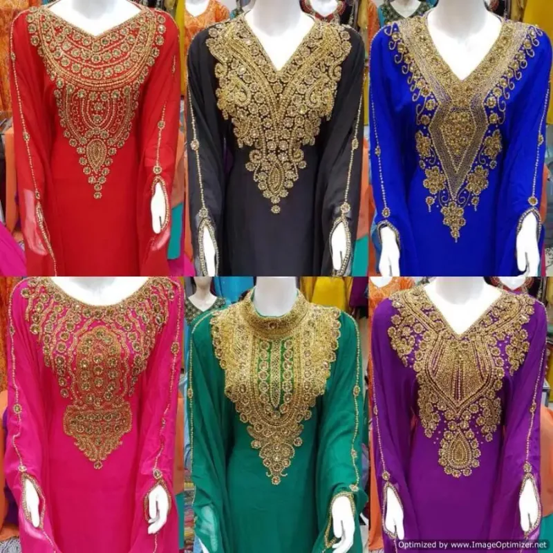 Picture of Radhe Designer Purple Georgette Kaftan Dress for Women - F2228