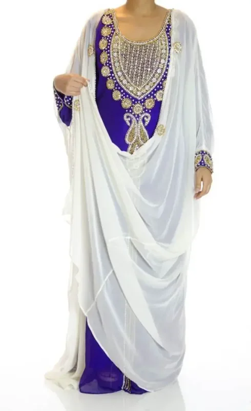 Picture of Radhe Designer Multicolor Georgette Kaftan Dress for Women - F6947