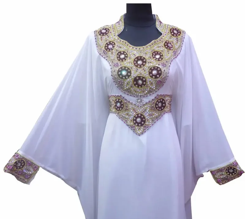 Picture of Radhe Designer Pink Cotton Kaftan Dress for Women - F9292