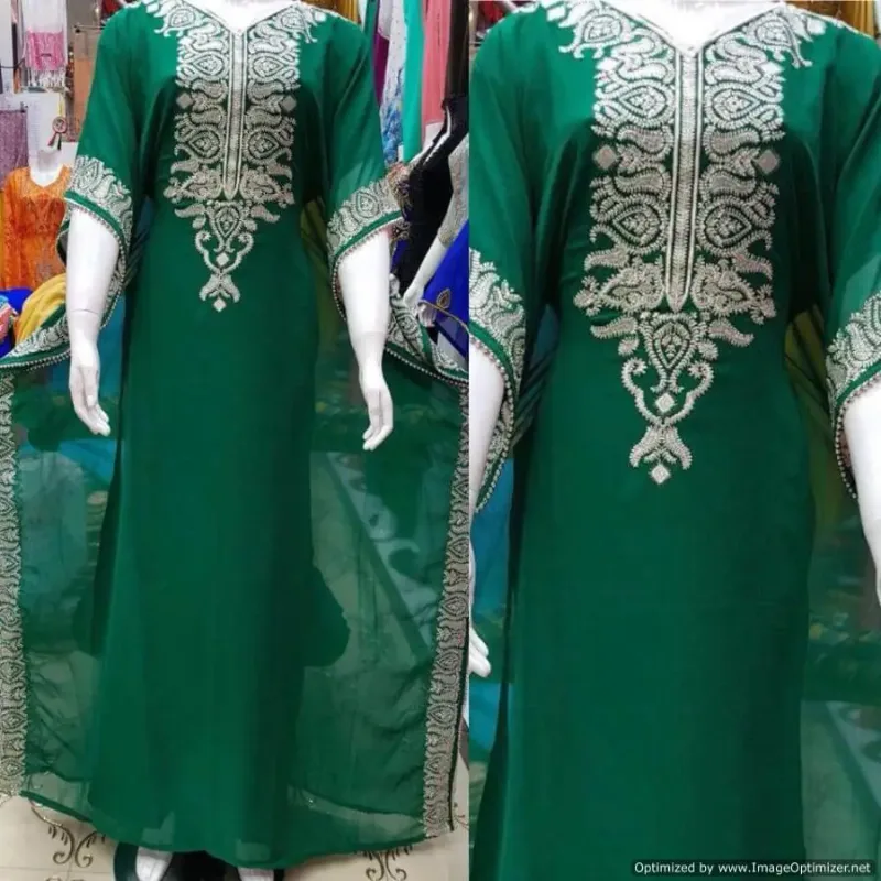 Picture of Radhe Designer Black Georgette Kaftan Dress for Women - F2458