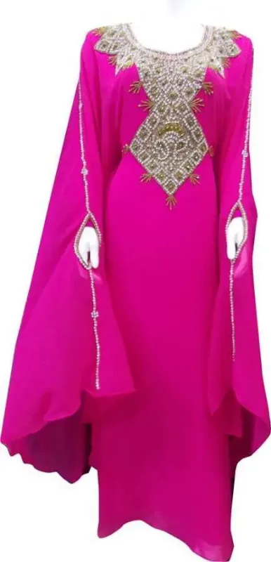 Picture of Radhe Designer Black Georgette Kaftan Dress for Women - F9291