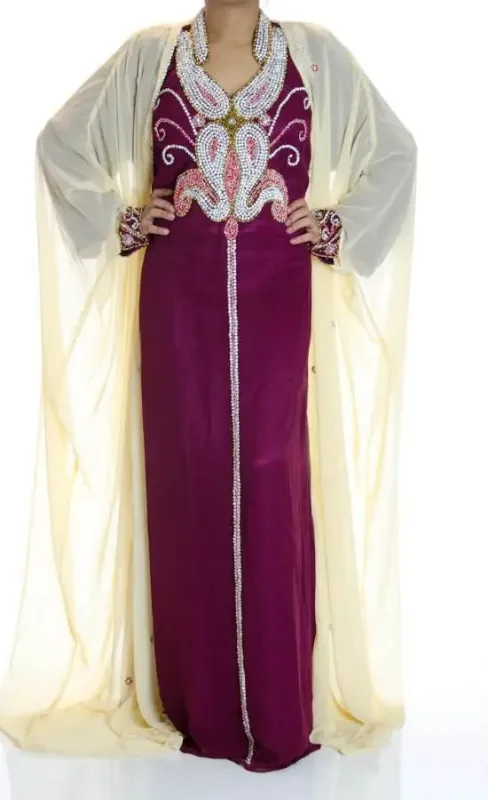 Picture of Radhe Designer Black Georgette Kaftan Dress for Women - F6951