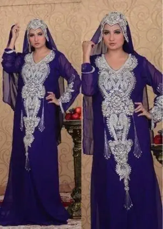 Picture of Radhe Designer Multicolor Georgette Kaftan Dress for Women - F10381