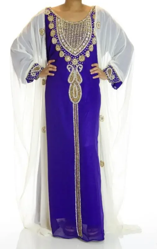 Picture of Radhe Designer Multicolor Georgette Kaftan Dress for Women - F6946