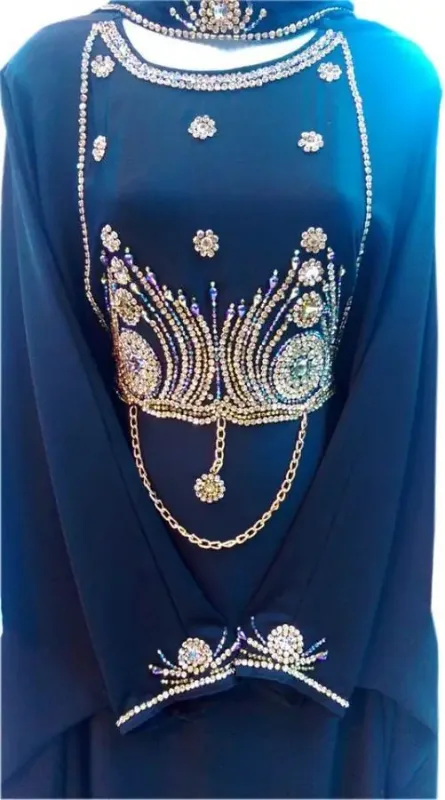 Picture of Radhe Designer Multicolor Georgette Kaftan Dress for Women - F8155