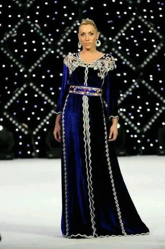 Picture of Radhe Designer Purple Georgette Kaftan Dress for Women - F5772