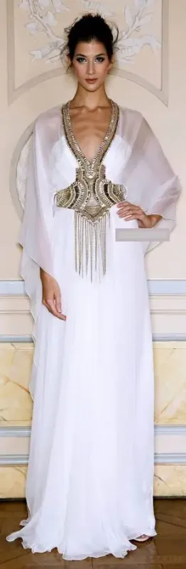 Picture of Radhe Designer Multicolor Georgette Kaftan Dress for Women - F6131