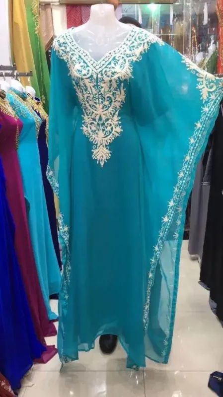 Picture of Radhe Designer Multicolor Georgette Kaftan Dress for Women - F1859