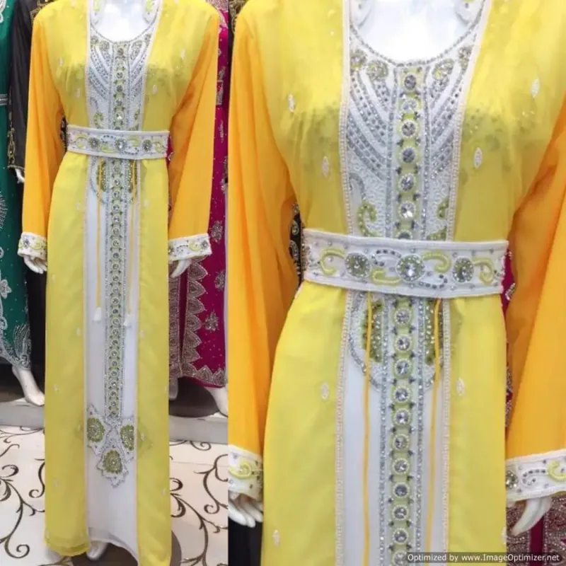 Picture of Radhe Designer Black Cotton Kaftan Dress for Women - F2203