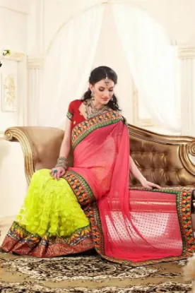 Picture of wedding saree indian designer party wear pakistani bri,