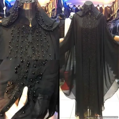 Picture of designer wear farasha kaftan with unique design ,abaya,