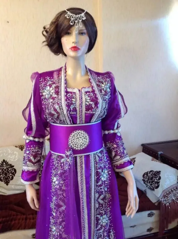 Picture of Radhe Designer Pink Cotton Kaftan Dress for Women - F10050