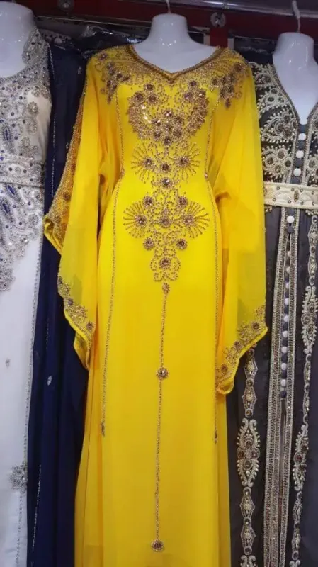 Picture of Radhe Designer Pink Cotton Kaftan Dress for Women - F1663