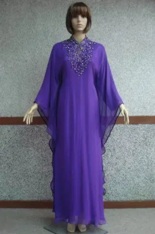 Picture of Radhe Designer Multicolor Georgette Kaftan Dress for Women - F6604