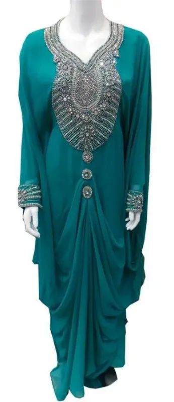 Picture of Radhe Designer Multicolor Georgette Kaftan Dress for Women - F9264
