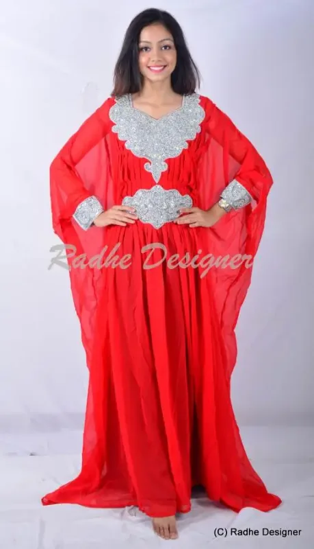 Picture of Radhe Designer Blue Georgette Kaftan Dress for Women - Y984