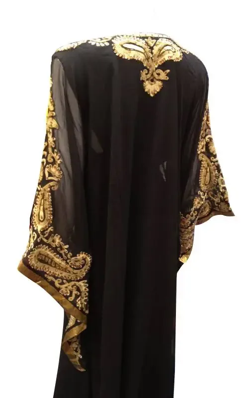 Picture of Radhe Designer Yellow Georgette Kaftan Dress for Women - F8231