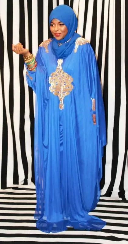 Picture of Radhe Designer Purple Georgette Kaftan Dress for Women - F6840