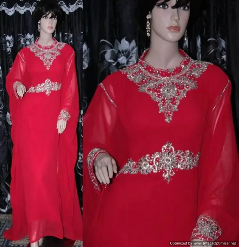 Picture of Radhe Designer Multicolor Georgette Kaftan Dress for Women - F6861