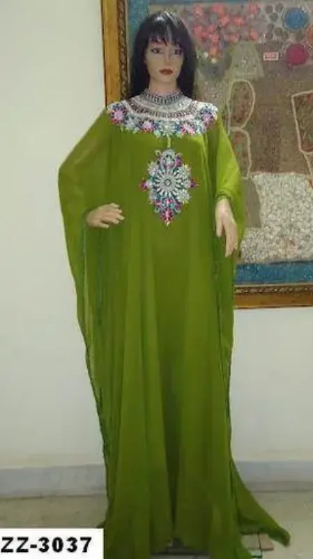 Picture of Radhe Designer Pink Cotton Kaftan Dress for Women - F6854