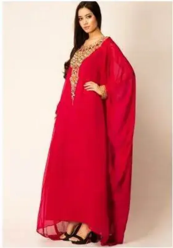 Picture of Radhe Designer Blue Georgette Kaftan Dress for Women - F6576