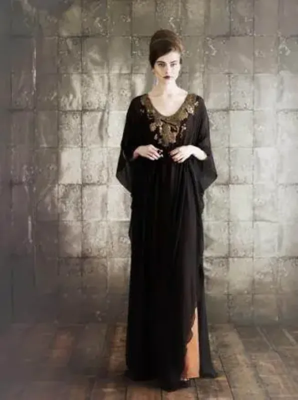 Picture of Radhe Designer Multicolor Georgette Kaftan Dress for Women - F6573