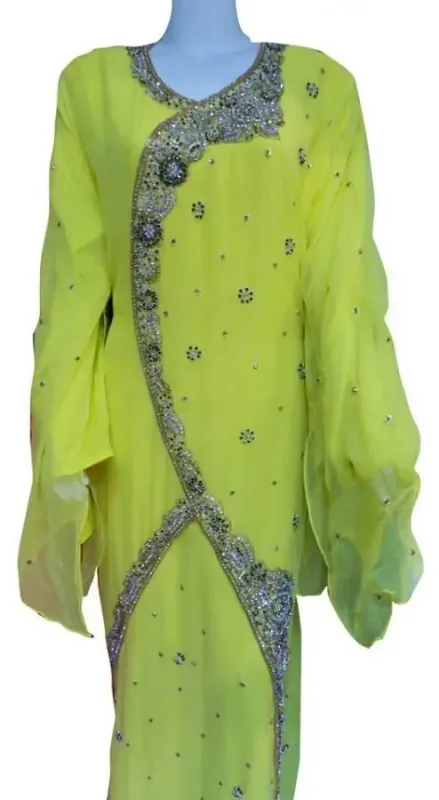 Picture of Radhe Designer Black Georgette Kaftan Dress for Women - F9260