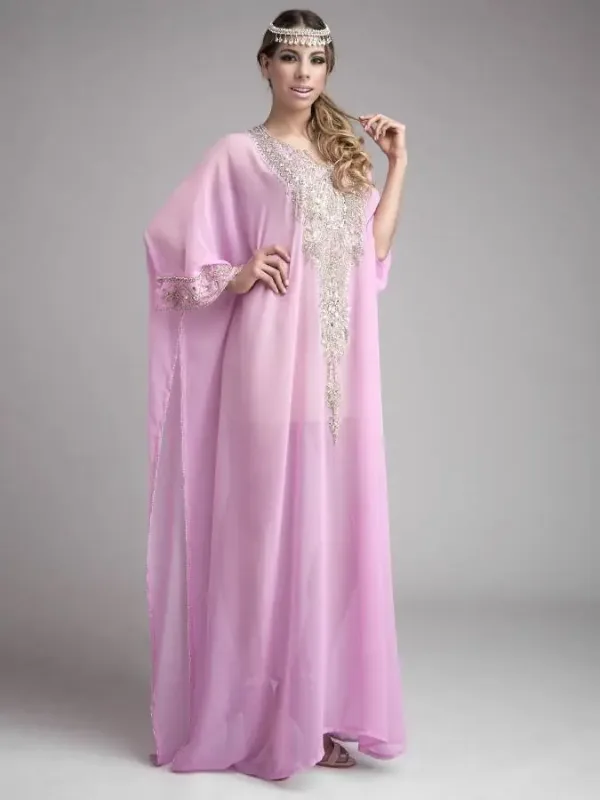 Picture of Radhe Designer Multicolor Georgette Kaftan Dress for Women - F6587