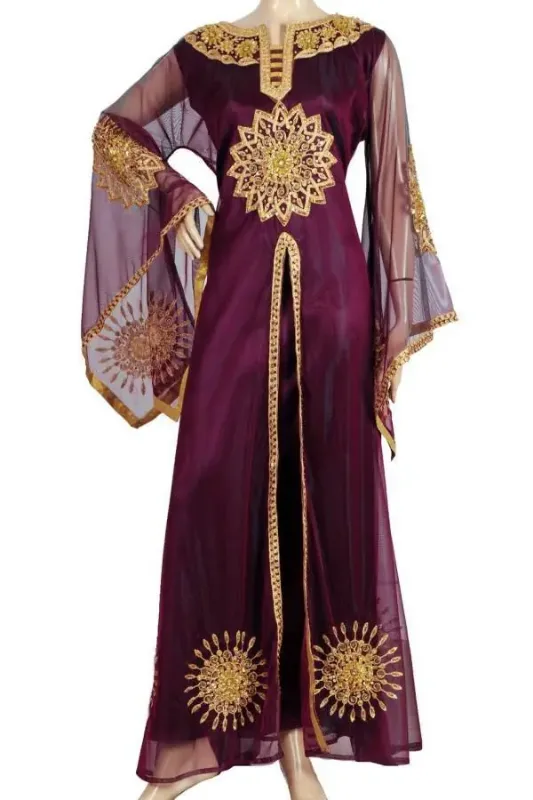 Picture of Radhe Designer Multicolor Georgette Kaftan Dress for Women - F6745