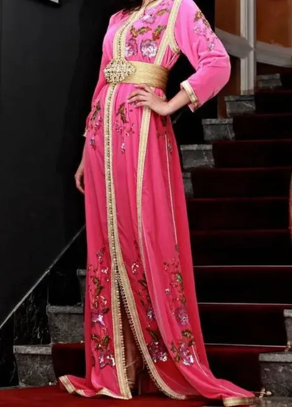 Picture of Radhe Designer Multicolor Georgette Kaftan Dress for Women - F6596